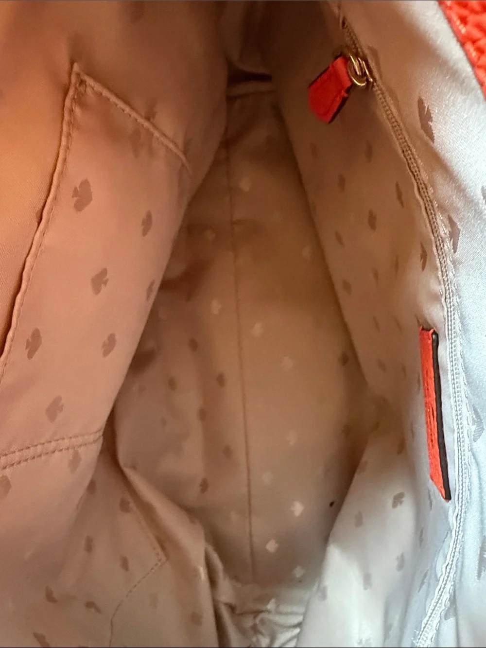 Kate Spade Orange Pebbled Leather Shoulder Bag